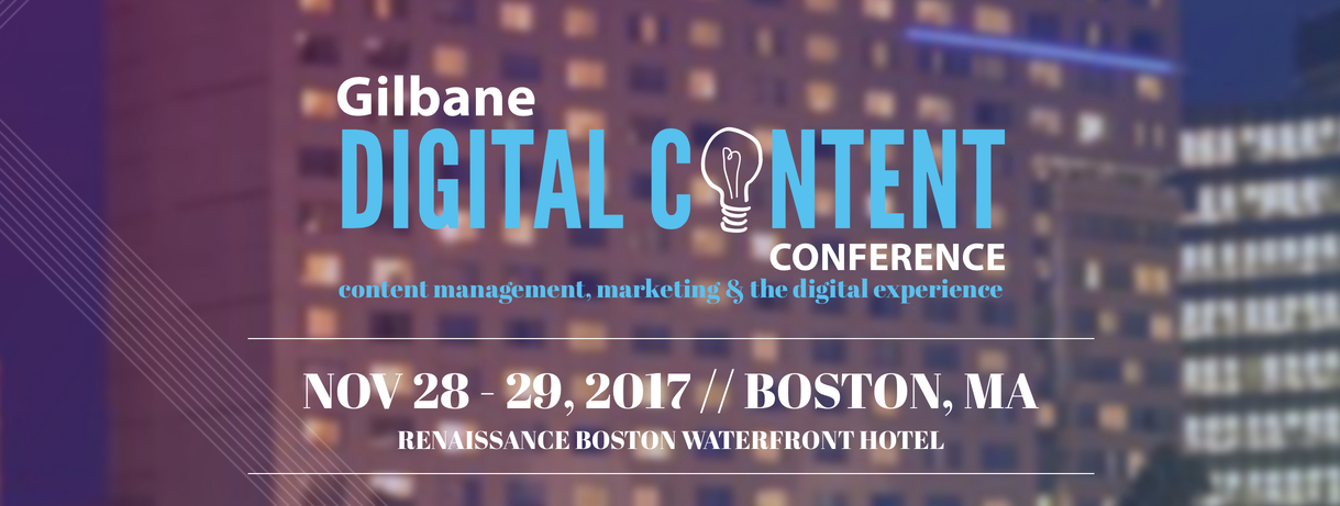 Gilbane Digital Content Conference 2017