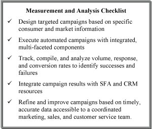 measurement and analysis checklist